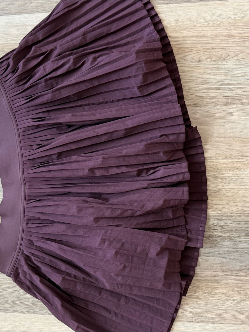lululemon athletica Pleated Deep Plum Skater Skirt